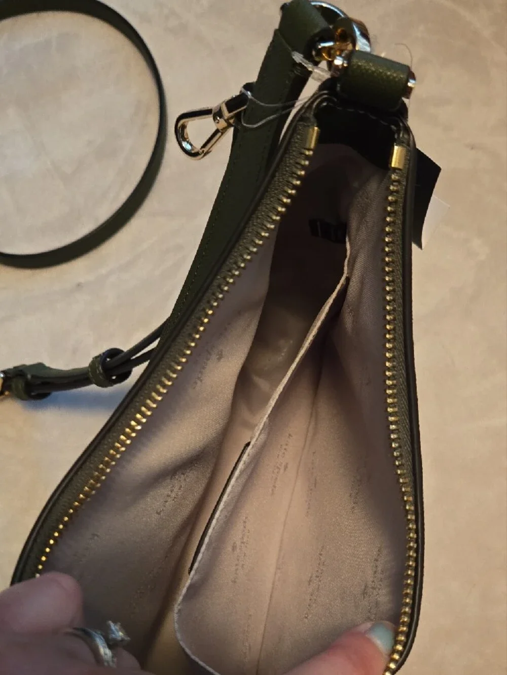 kate spade Cream Floral Crossbody with Pink and Green Accents